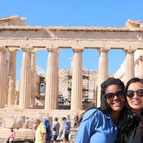 JFRC Trevi Fountain A friend and I in front of the Parthenon on the JFRC Fall Break Greece Trip.