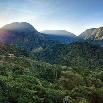 Panama view of mountains and forest in Panama
