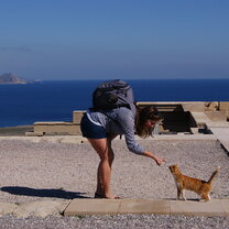 CYA Student and a cat CYA Student and a cat