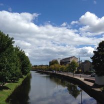 The canal near our housing arrangements