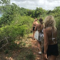 Best Friends! On a hike, while we did our laundry.