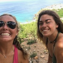 Laughing as always with Anna Lane. My bunk mate and soul sister Anna Lane.