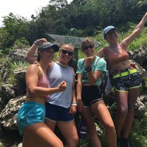 Ocean Star Crew hiking on Saba!