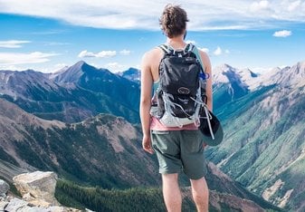 Male hiker in mountains pixabay Thumbnail