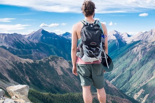 Male hiker in mountains pixabay Thumbnail