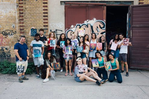 iXperience Berlin Grafitti Tour for interns.